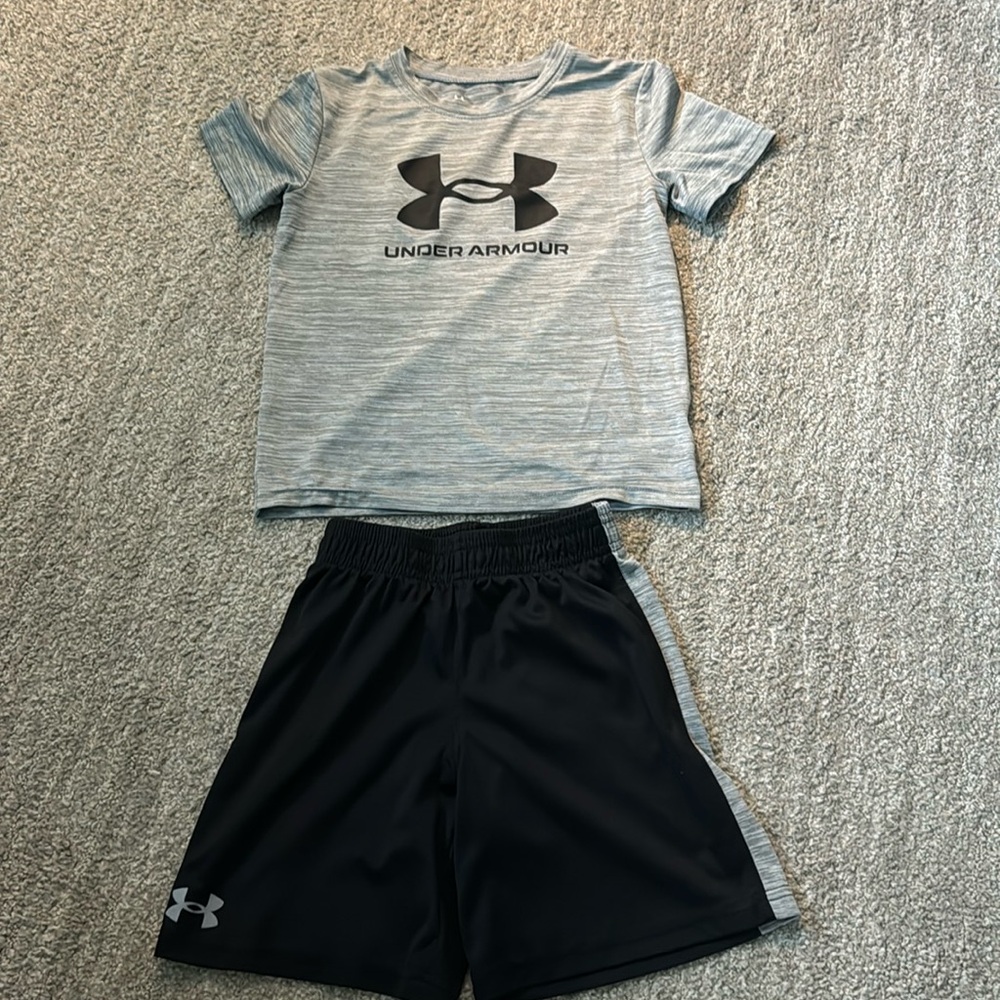 Size 6 under armour short set
